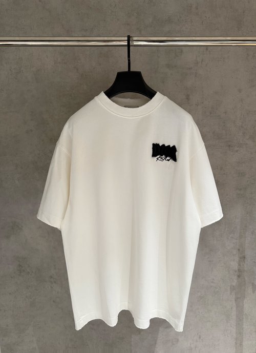 Dior Patchwork embroidery half-sleeve T-shirt with trendy elements