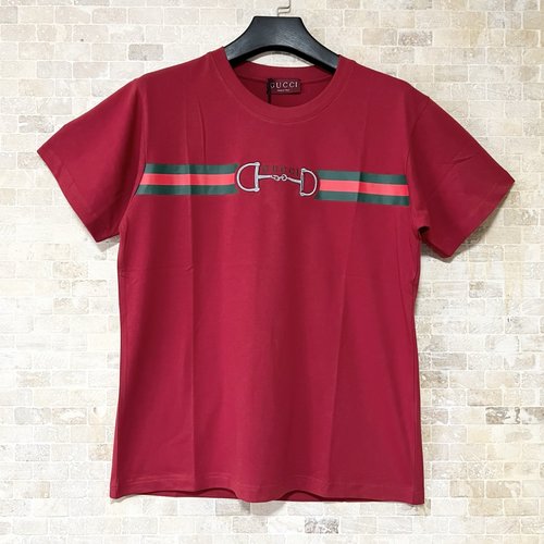 Gucci Double D Horizontal Round Neck Short Sleeve