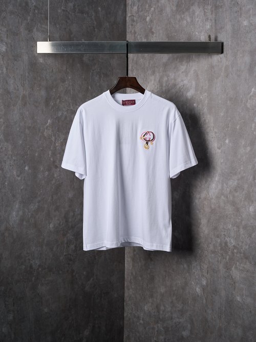Gucci Horse-themed Embroidered Knitted T-Shirt