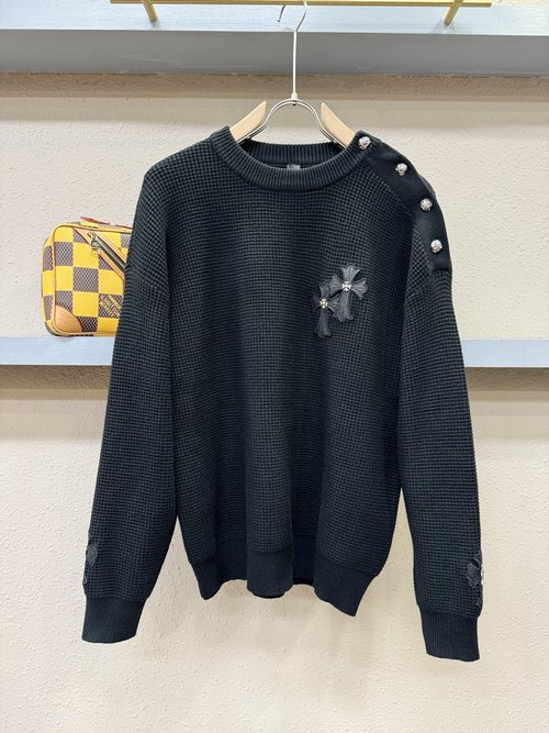 Chrome Hearts Embroidered Logo Wool Sweater with Vibrant Colors