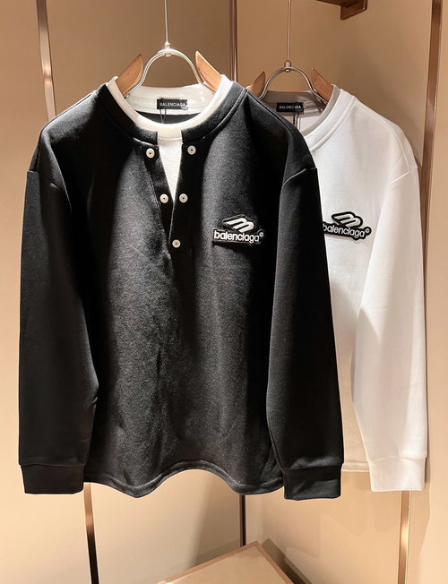 Balenciaga Classic Logo Embroidery Unisex Versatile Sweatshirt
