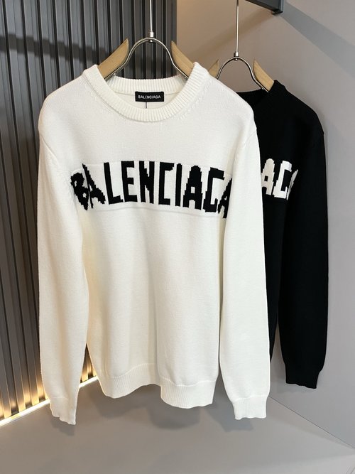 Balenciaga Top-grade Wool Base Layer with Logo Design