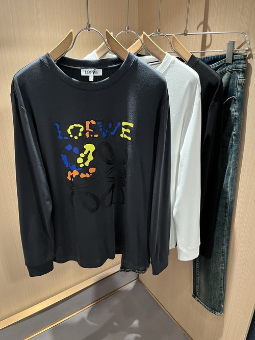 Loewe  Cotton T-shirt with Logo Print