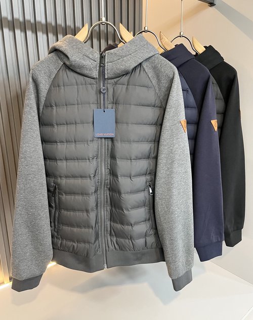 Louis Vuitton High-density Nylon Spliced Down Jacket