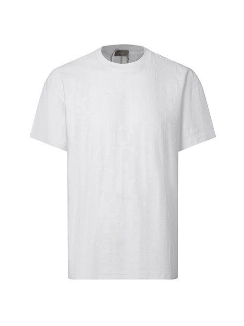 Dior Cotton T-shirt with Towel Embroidery