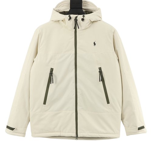 Polo Ralph Lauren Zippered Cotton Jacket with Tech Filling