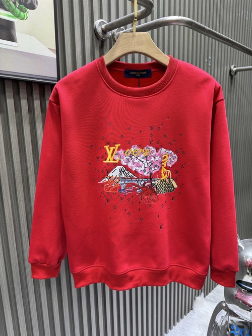 Louis Vuitton Fun Print Crewneck Sweatshirt, Luxurious Comfort