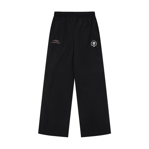 Balenciaga Football Lion Embroidery Nylon Trousers