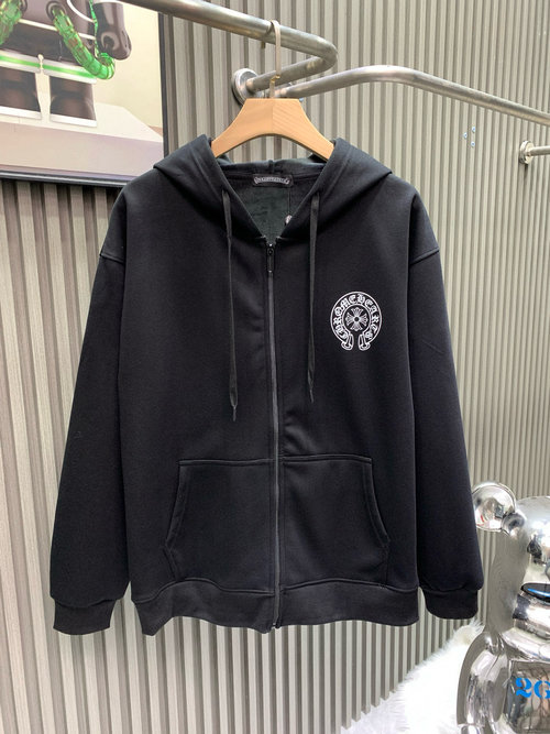 Chrome Hearts Vintage-Inspired Zip-Up Jacket with Custom Hardware