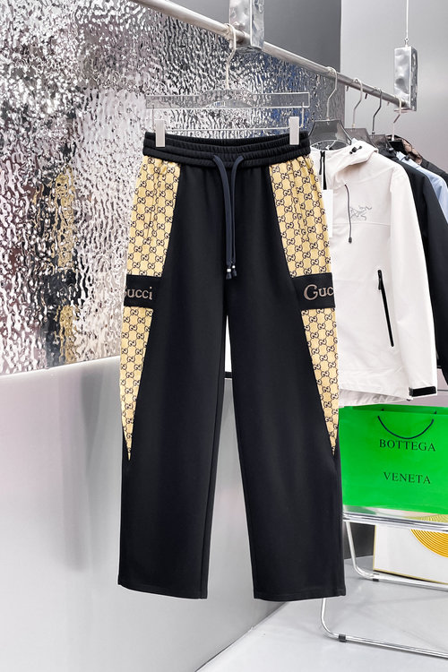 Gucci Classic Logo Casual Pants with Custom Fabric