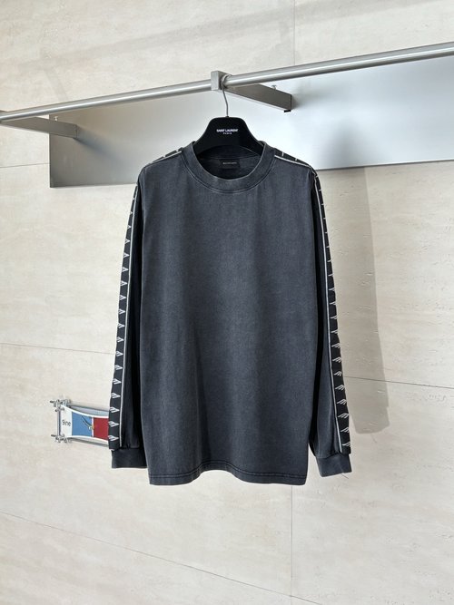 Balenciaga 3M Jacquard String Logo Long-Sleeve T-Shirt