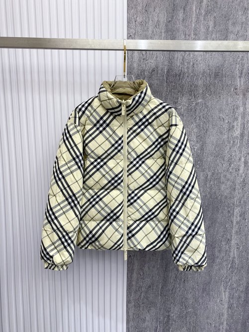 Burberry Double-sided Collared Down Jacket with Logo