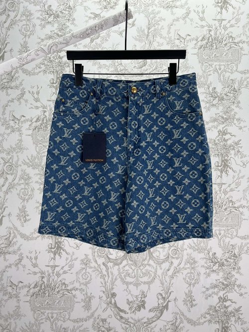 Louis Vuitton MONOGRAM Denim Shorts