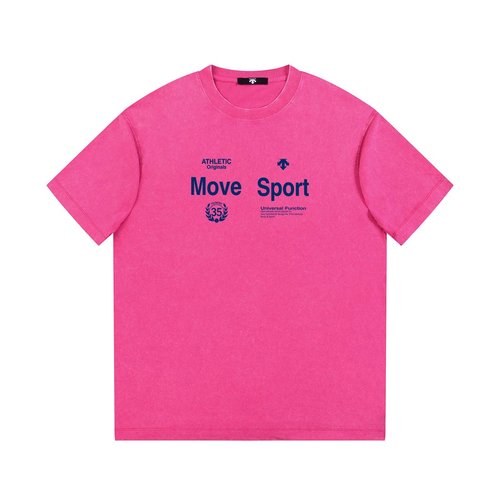 Descente Cotton Short Sleeve with Classic Letter Print