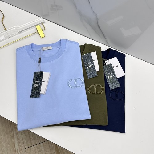 Dior Embroidered Logo Short - Sleeved T - Shirt