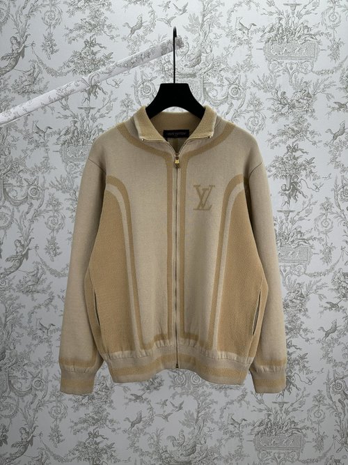 Louis Vuitton Zipper Pocket Knitwear with Letter Print