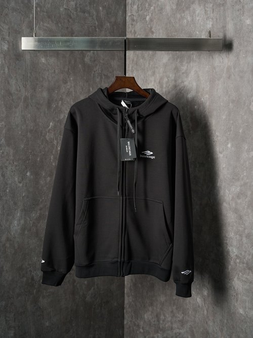 Balenciaga Ski Series Velvet Zipper Hoodie