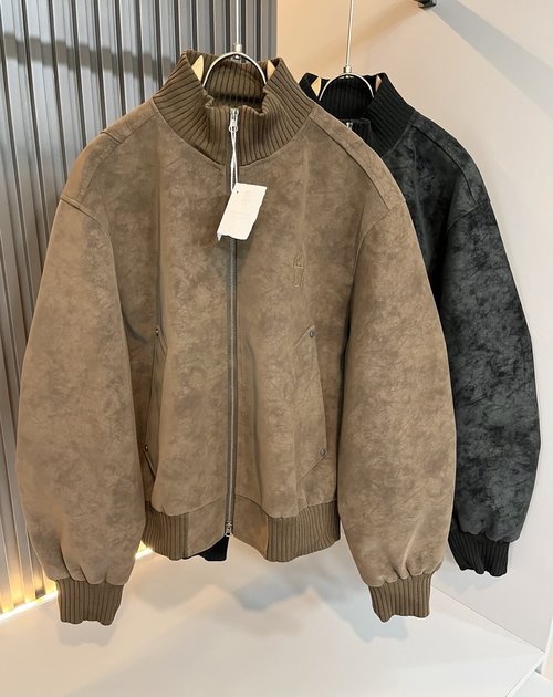 Loewe Jacket with Logo Embroidery and Zipper Design