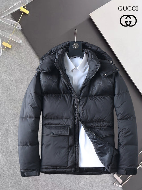 Gucci Premium Down Jacket with Classic Logo, Outstanding Insulation