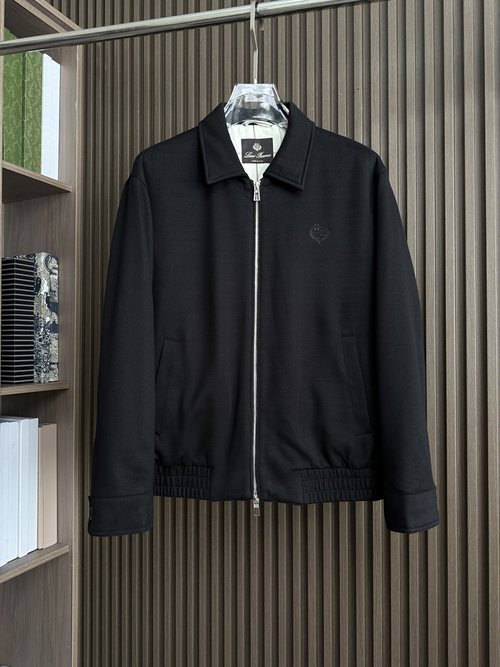 Chanel Black Thick Moto Collar Jacket