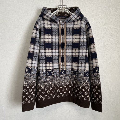 Louis Vuitton Hem Gradient Full-print Sweater Hoodie