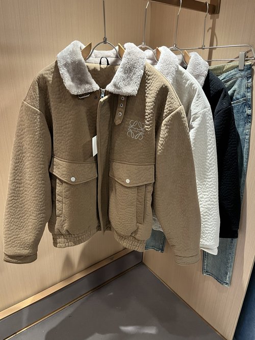 Loewe Cotton Jacket with Brand Logo Embroidery