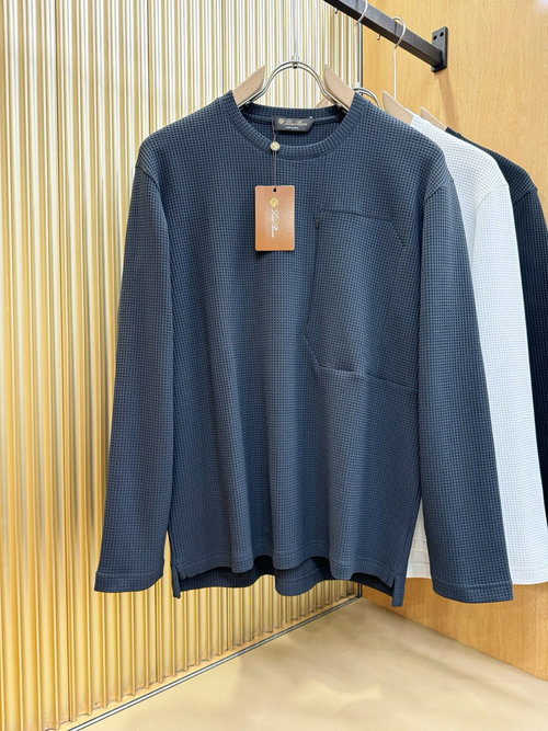 Loro Piana Classic Logo Long-Sleeved Top with Custom Fabric