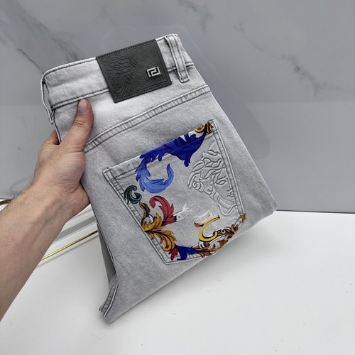 Versace Premium Customized Washed Jeans, Ideal Choice