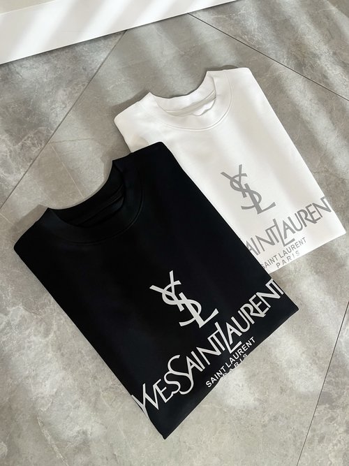Yves Saint Laurent Exclusive Cotton T-shirt with Logo