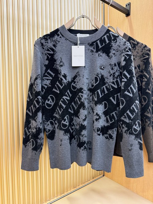 Valentino Imported Soft and Simple Wool Knit Sweater