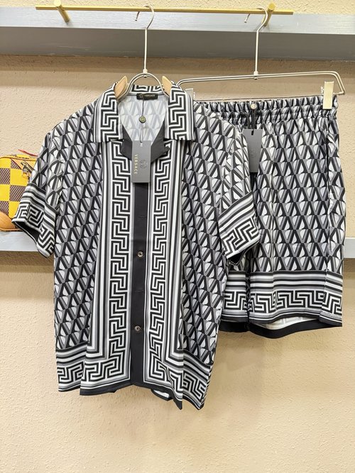 Versace Upgraded Urban-Style Silk Pajama Set