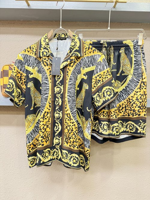 Versace Upgraded Urban-Style Silk Pajama Set
