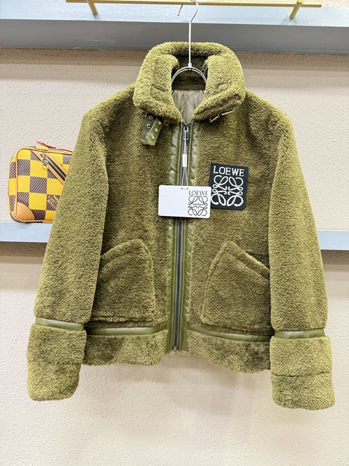 Loewe Vintage - Charred Faux Fur Coat