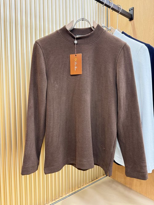 Loro Piana Luxury Cashmere Blend Long Sleeve T-shirt