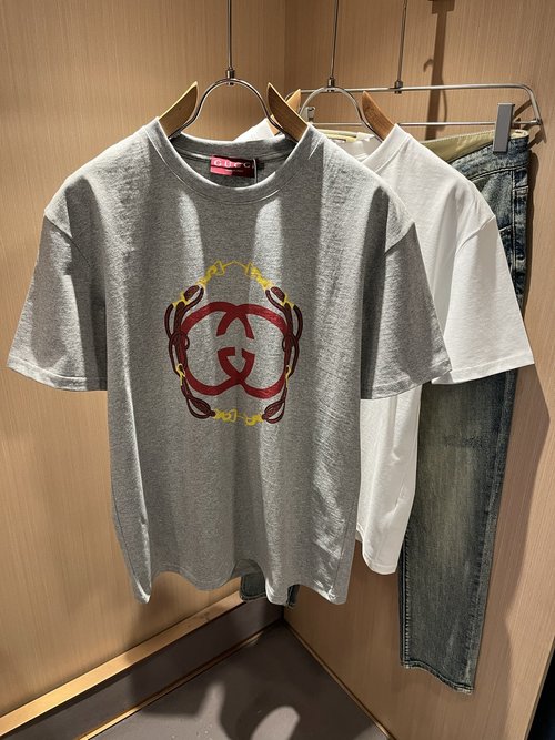 Gucci Cotton Round Neck Short Sleeve T-Shirt