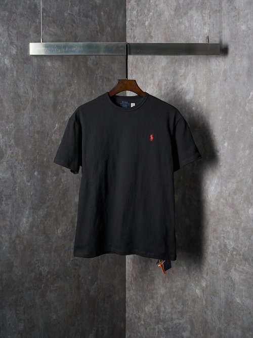 Polo Ralph Lauren Black Short Sleeve Shirt with Embroidered Pony