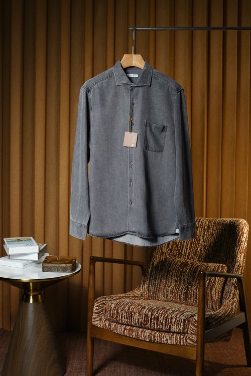 Loro Piana Vintage Denim Shirt, Soft and Wrinkle-resistant