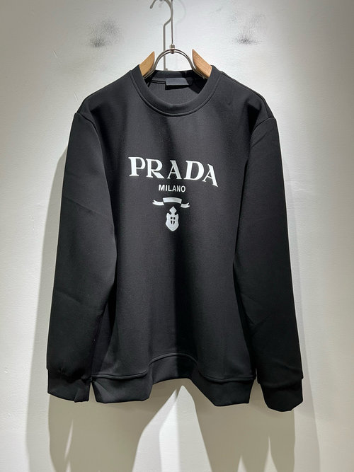 Prada Exclusive Unisex Sweatshirt with Low - Luxury Style