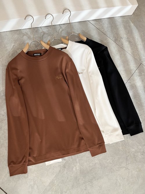 Zegna Embroidered Logo Long-Sleeve Thermal Base Layer