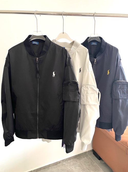 Polo Ralph Lauren Embroidery Logo Vintage-style Flight Jacket