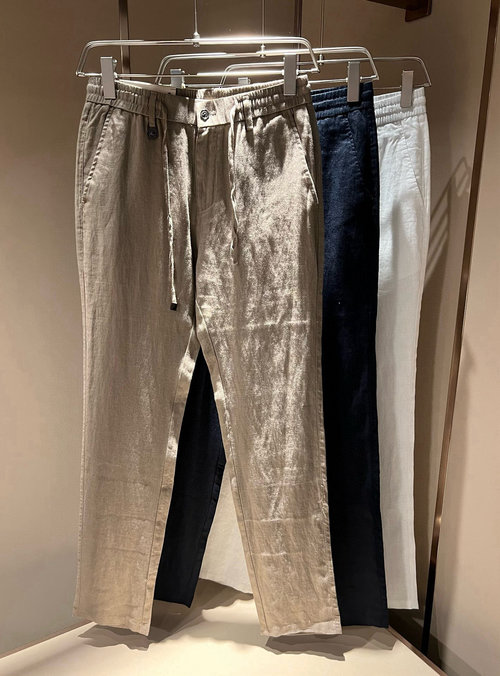 Burberry Classic Solid Straight-leg Casual Pants