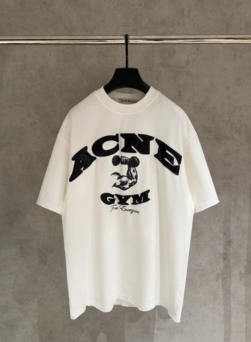 Acne Studios High-Density Embroidery Short Sleeve T-Shirt