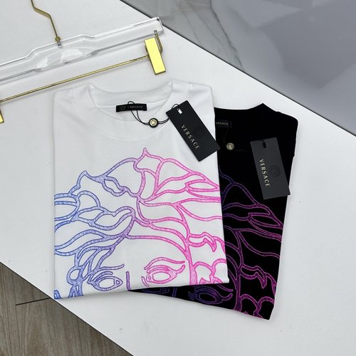 Versace Medusa Portrait Short-Sleeve T-Shirt with Trendy Design
