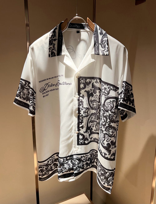 Dolce & Gabbana Elegant Silk-Cotton Blend Pajama Set Featuring Logo