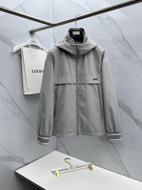 Dior Latest Fashion Hooded Jacket with Artisanal Details