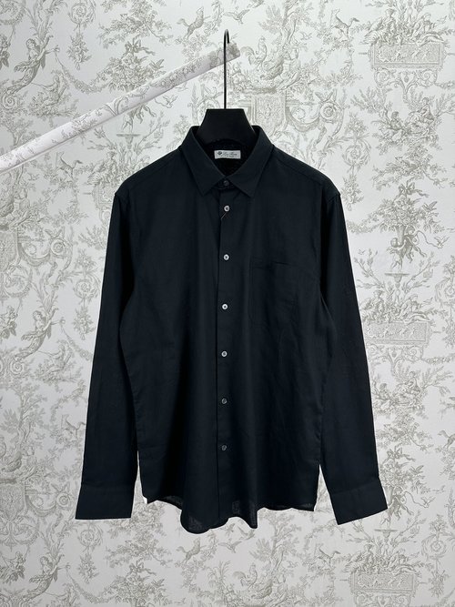 Loro Piana Blended Fabric Shirt with Folding Collar