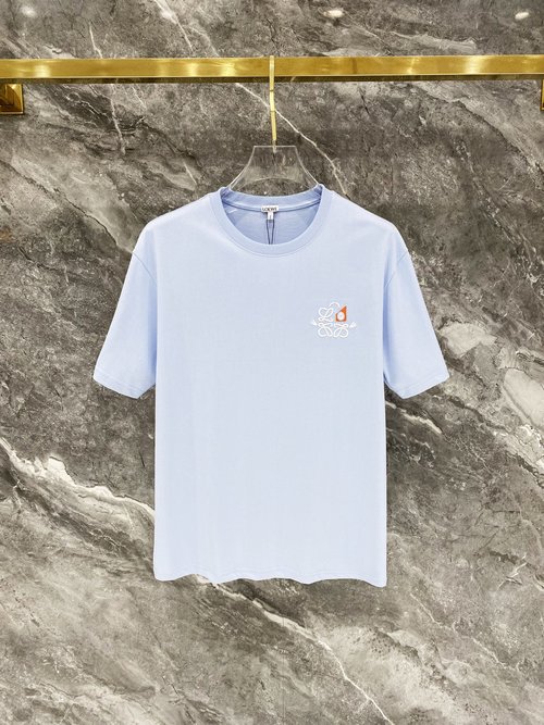 Loewe Cotton Short Sleeve T-Shirt with Classic Logo