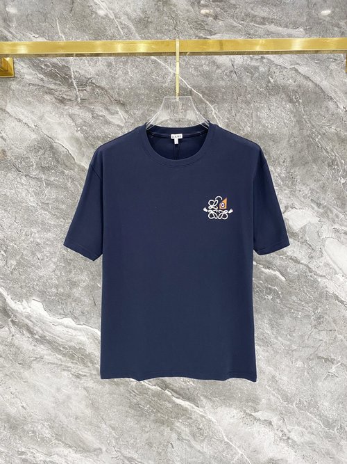 Loewe Cotton Short Sleeve T-Shirt with Classic Logo
