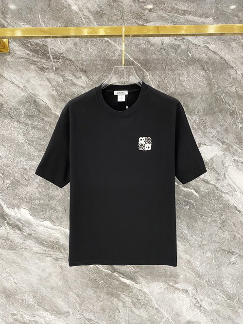 Loewe High-Quality Cotton T-Shirt with Timeless Logo Pattern