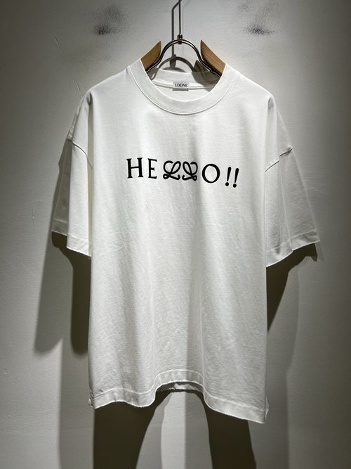 Loewe Trendy Logo Printed Cotton Short Sleeve T-Shirt